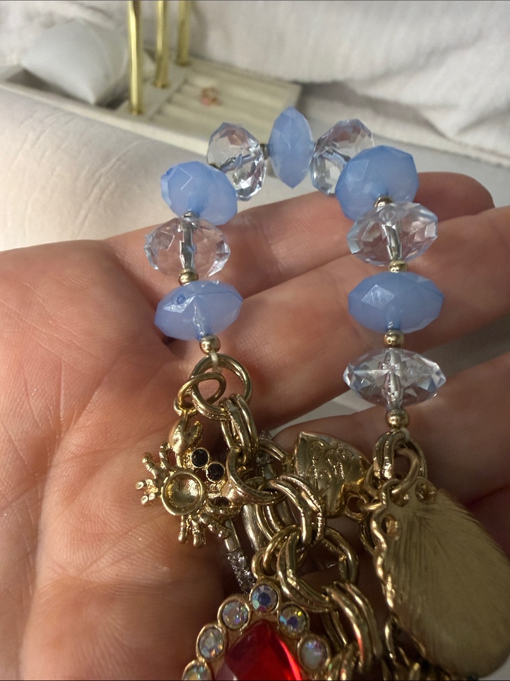 Betsey Johnson Green Turtle Charm Bracelet with Matching Turtle Earrings Set - Picture 5 of 7